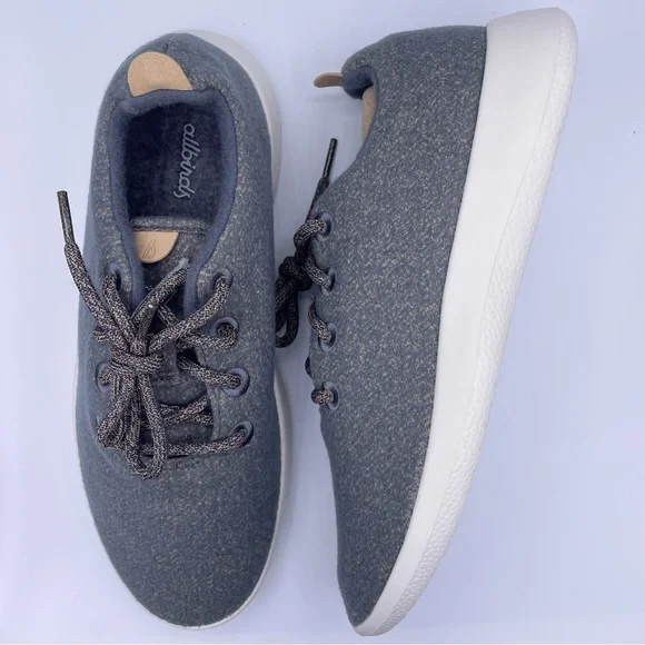 ALLBIRDS merino wool gray classic runner sneakers women Size 11 - Picture 7 of 11